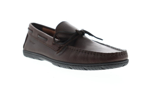 Sebago Schoodic 70016U0 Mens Brown Leather Casual Lace Up Boat Shoes
