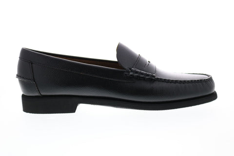 Sebago Dan Rice Polaris Womens Black Leather Loafers & Slip Ons Penny Shoes
