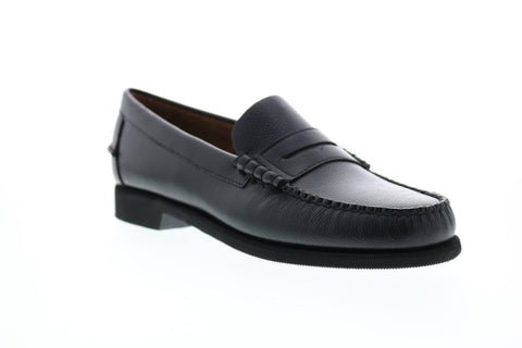 Sebago Dan Rice Polaris Womens Black Leather Loafers & Slip Ons Penny Shoes
