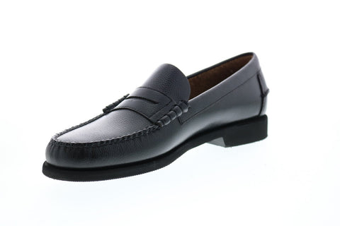 Sebago Dan Rice Polaris Womens Black Leather Loafers & Slip Ons Penny Shoes