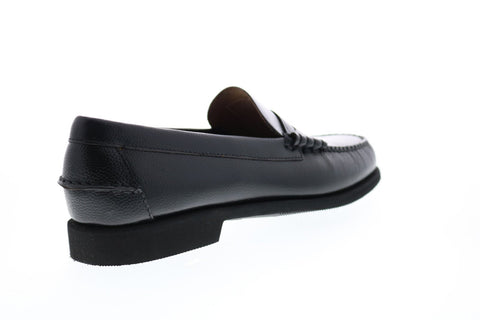 Sebago Dan Rice Polaris Womens Black Leather Loafers & Slip Ons Penny Shoes