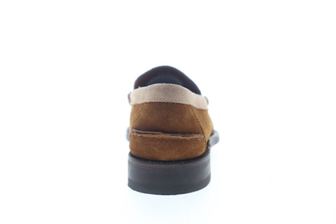 Sebago Dan Suede Tricolor 7001GB0 Mens Brown Wide Casual Loafers Shoes