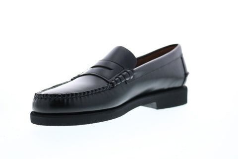 Sebago Dan Polaris 7001GW0 Mens Black Leather Loafers & Slip Ons Penny Shoes