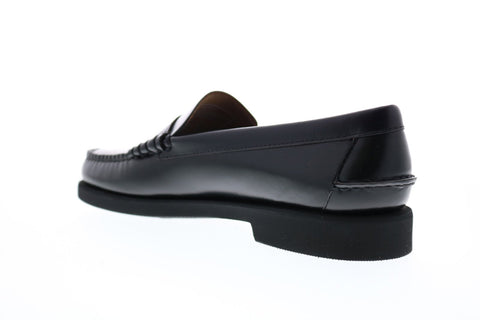 Sebago Dan Polaris 7001GW0 Mens Black Leather Loafers & Slip Ons Penny Shoes