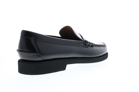 Sebago Dan Polaris 7001GW0 Mens Black Leather Loafers & Slip Ons Penny Shoes