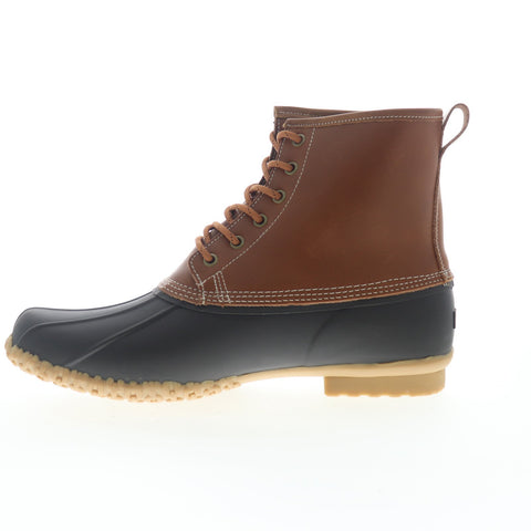 Sebago Duck Boot 7001H60 Mens Brown Wide Leather Casual Dress Boots Shoes