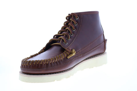 Sebago Seneca Mid 7001HG0 Mens Brown Leather Lace Up Casual Dress Boots