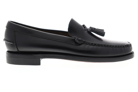 Sebago Classic Will 7001R20 Mens Black Wide Leather Dress Slip On Loafers Shoes