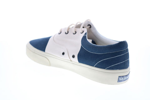 Sebago John Flags 7002SF0 Mens Blue Canvas Lifestyle Sneakers Shoes