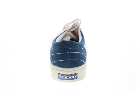 Sebago John Flags 7002SF0 Mens Blue Canvas Lifestyle Sneakers Shoes