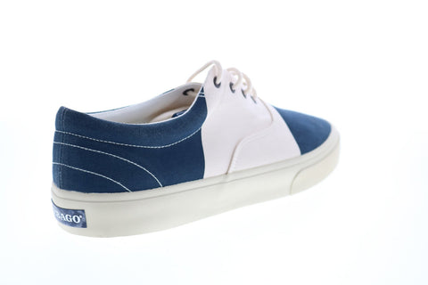 Sebago John Flags 7002SF0 Mens Blue Canvas Lifestyle Sneakers Shoes