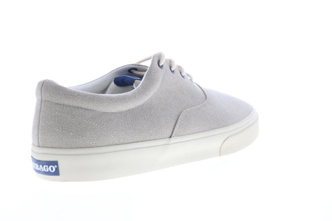 Sebago John Zen Canvas 7002TL0 Mens Beige Canvas Lace Up Sneakers Lifestyle Shoes
