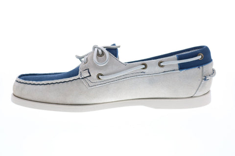 Sebago Portland Jibs 7002TP0 Mens Blue White Loafers & Slip Ons Boat Shoes