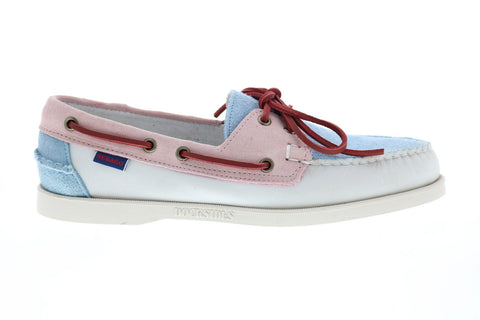 Sebago Portland Pastel 7002TW0 Mens White Loafers & Slip Ons Boat Shoes