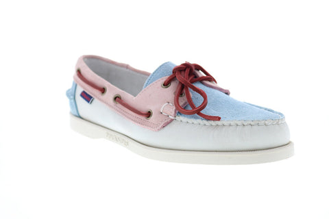 Sebago Portland Pastel 7002TW0 Mens White Loafers & Slip Ons Boat Shoes