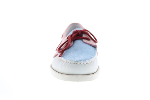 Sebago Portland Pastel 7002TW0 Mens White Loafers & Slip Ons Boat Shoes