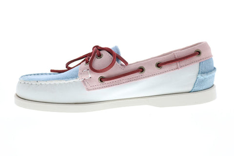 Sebago Portland Pastel 7002TW0 Mens White Loafers & Slip Ons Boat Shoes