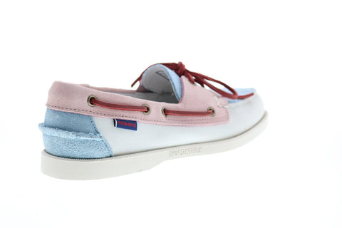 Sebago Portland Pastel 7002TW0 Mens White Loafers & Slip Ons Boat Shoes