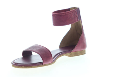 Frye Carson Ankle Zip 70044 Womens Red Leather Sandals Sport Sandals Shoes