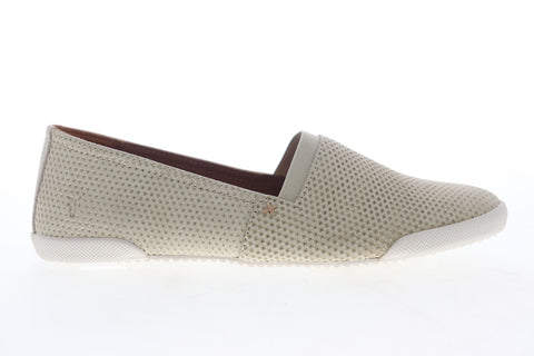Frye Melanie Diamond Emboss 70094 Womens Beige Tan Leather Loafer Flats Shoes