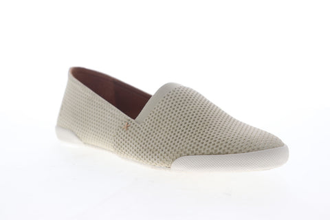 Frye Melanie Diamond Emboss 70094 Womens Beige Tan Leather Loafer Flats Shoes