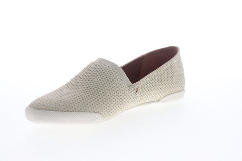 Frye Melanie Diamond Emboss 70094 Womens Beige Tan Leather Loafer Flats Shoes