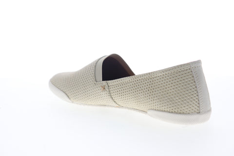 Frye Melanie Diamond Emboss 70094 Womens Beige Tan Leather Loafer Flats Shoes