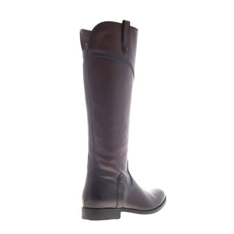 Frye Melissa Tab Tall 70110 Womens Red Leather Zipper Casual Dress Boots