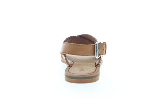 Frye Robin Feather Criss Cross 70120 Womens Brown Slingback Sandals Shoes