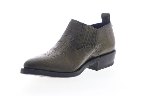 Frye Billy Shootie 70814 Womens Green Leather Slip On Booties Boots