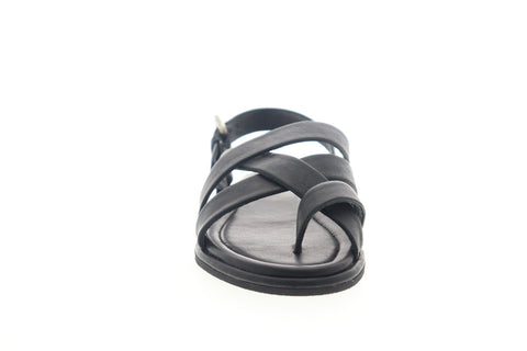 Frye Tait Softy Criss Cross 70184 Womens Black Leather Slingback Sandals Shoes