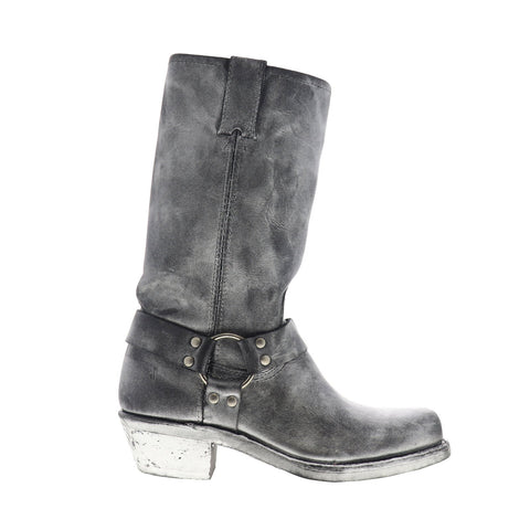 Frye Harness 12R 70258 Womens Black Leather Slip On Casual Dress Boots Shoes