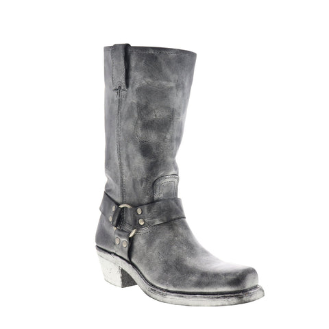 Frye Harness 12R 70258 Womens Black Leather Slip On Casual Dress Boots Shoes