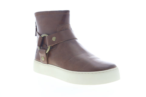 Frye Lena Harness Bootie 70276 Womens Brown Leather Zipper Booties Boots