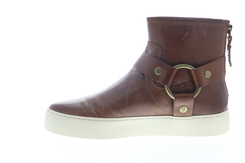 Frye Lena Harness Bootie 70276 Womens Brown Leather Zipper Booties Boots