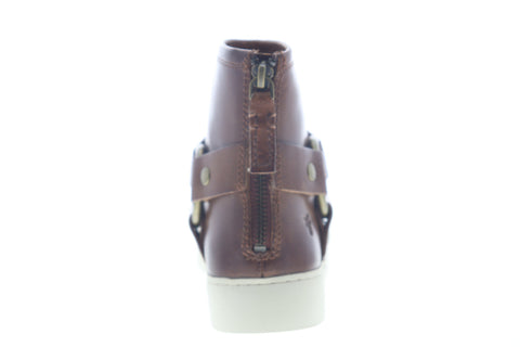 Frye Lena Harness Bootie 70276 Womens Brown Leather Zipper Booties Boots