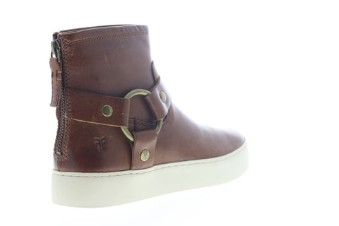 Frye Lena Harness Bootie 70276 Womens Brown Leather Zipper Booties Boots