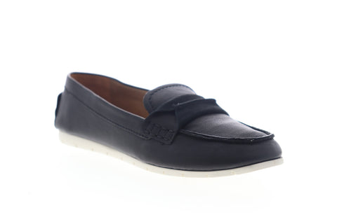 Frye Sedona Seam Moc 70304 Womens Black Leather Slip On Loafer Flats Shoes