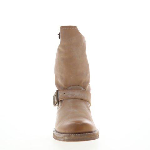 Frye Veronica Short 70326 Womens Brown Leather Adjustable Strap Engineer Boots