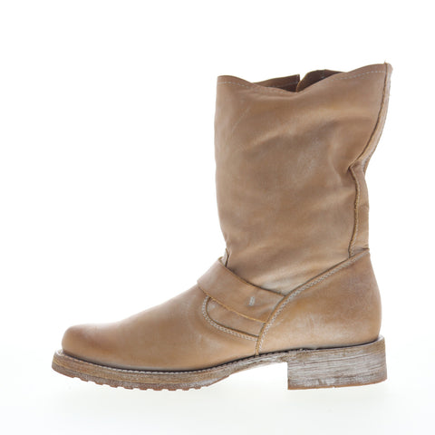 Frye Veronica Short 70326 Womens Brown Leather Adjustable Strap Engineer Boots