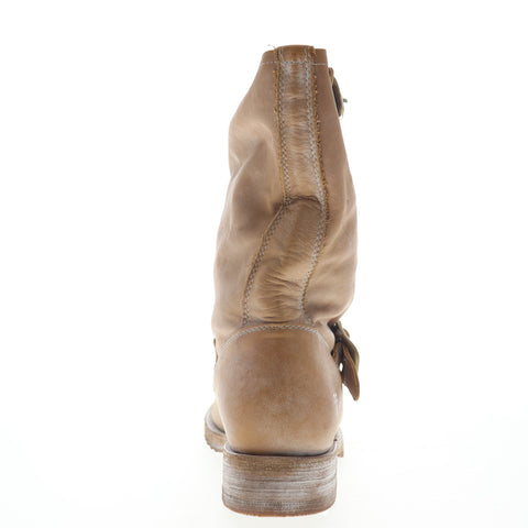 Frye Veronica Short 70326 Womens Brown Leather Adjustable Strap Engineer Boots