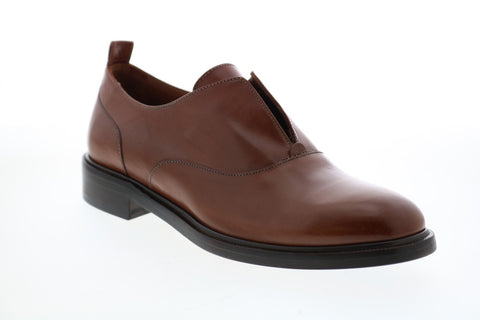 Frye Annie Oxford 70347 Womens Brown Leather Slip On Oxford Flats Shoes