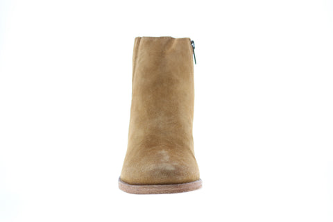 Frye Alton Chelsea 70349 Womens Brown Suede Zipper Booties Boots