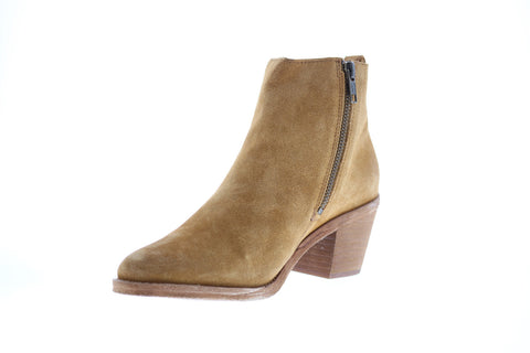 Frye Alton Chelsea 70349 Womens Brown Suede Zipper Booties Boots