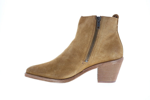 Frye Alton Chelsea 70349 Womens Brown Suede Zipper Booties Boots