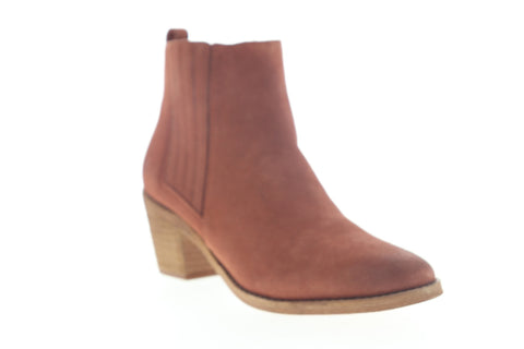 Frye Alton Chelsea 70349 Womens Red Suede Zipper Booties Boots
