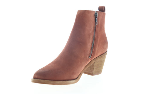 Frye Alton Chelsea 70349 Womens Red Suede Zipper Booties Boots