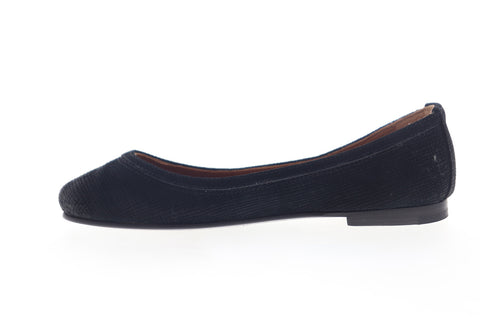 Frye Carson Ballet 70353 Womens Black Suede Slip On Flats Shoes