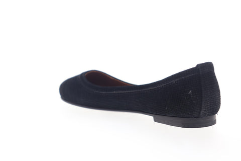 Frye Carson Ballet 70353 Womens Black Suede Slip On Flats Shoes