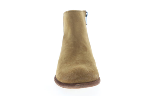 Frye Carson Piping Bootie 70354 Womens Brown Suede Zipper Booties Boots